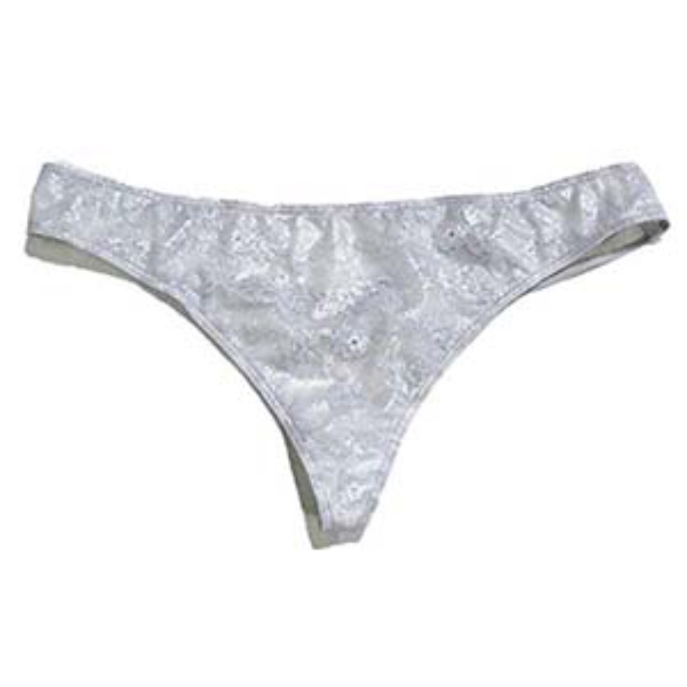 Very Sexy Strappy Shimmer Lace V-String Panty